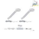Paulmann Luminaires pour meuble MIKE LED lot de 2, Tunable White, blanc mat gradable