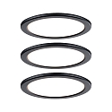 Paulmann Eclairage sous meuble PUKK LED lot de 3, noir   10,5W 210lm 2700K Paulmann Eclairage sous meuble PUKK LED lot de 3, noir   10,5W 210lm 2700K