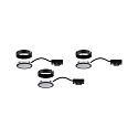 Paulmann Eclairage sous meuble PUKK LED lot de 3, noir   10,5W 210lm 2700K Paulmann Eclairage sous meuble PUKK LED lot de 3, noir   10,5W 210lm 2700K