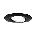 Paulmann outdoor recessed luminaire CALLA LED round, swivelling IP65, black matt 