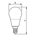 Philips LED Filamentlampe MAS LEDLuster ND CL GUE Tropfen, P45, 2,3W, E14, 2700K, 485lm