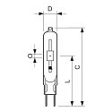 Philips Philips Halogen-Metalldampf-Lampe CDM-TCMASTER Colour, G8.5, 35W