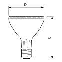 Philips Lampe à réflecteur MASTER COLOUR CDM-R P30 PAR30 E27 35W 2000lm 3000K 30° CRI 90 