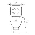 Philips Lampadina alogena MSD PLATINUM 14 R 1CT/8 280W 12350lm 7800K dimmerabile