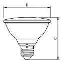 Philips LED Reflektorlampe MASTER Value LEDspot PAR30S, E27, 9.5W 2700K 740lm 3000cd 25, CRi >90, dimmbar