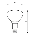 Philips Lampe  rflecteur IR250CH BR125 BR125 E27 gradable
