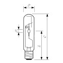 Philips Lampe halogène à vapeur métallique MASTERColour CDM-T MW T46 E40 227W 21400lm 4200K 