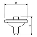 Philips Philips Halogen-Metalldampflampe HIPAR CDM-R111 ELITE, Keramiktechnologie, GX8.5, 35W 3000K 1500lm 4500cd 40°, CRi 90