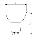 Philips LED reflector MASTER LEDSpot Value MR16 DIM, GU10, 6.2W 4000K 575lm 36°, CRi>90