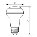 Philips Lampe à réflecteur LED COREPRO LEDSPOT R63 D R63 E27 4,5W 410lm 2700K 36° CRI 80 gradable