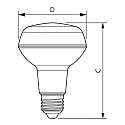 Philips LED Lampe CorePro LEDspot, 36, R80, E27, 4W, 2700K