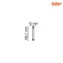 RADIUM Barra combustibile alogena R7s RJH-TS 1000W/230/C/R7S Chiaro R7s 1010W 21000lm 3000K CRI 100 dimmerabile