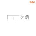 RADIUM LED lamp ESSENCE DUO G24D G24d-2 7W 770lm 4000K 120° CRI 80-89 