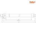 RADIUM LED RetroFit Röhrenlampe DC-TUBE LED T8 NEO 58 840/G13, 150cm, 19.5-21.5V DC / 1200mA, G13, 24.3W 4000K 4200lm, DALI dimmbar