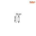 RADIUM Lampe à tige LED R7s 118mm ESSENCE R7S TS100 SLIM R7s 12W 1521lm 2700K 300° CRI 80-89 