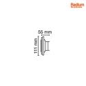RADIUM Lampe à réflecteur LED AR111 AR111 75 DIM 930/FL G53 11,7W 800lm 3000K 24° CRI 90-100 gradable