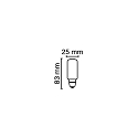 RADIUM LED Filament Rhrenform TUBE T26 40 827/C, E14, 4W 2700K 470lm 300, schaltbar, schaltbar, klar