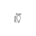 RADIUM LED Filament Globeform STAR GLOBE G95 100 DIM 927/F, E27, 11W 2700K 1521lm 330, CRi >90, dimmbar, matt