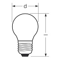 RADIUM LED Filament Tropfenlampe STAR D60 DIM 940, E27, � 4.5cm, 5.9W 4000K 806lm 300�, CRi>90, dimmbar, Glas matt