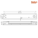 RADIUM LED driver DC DRIVER DALI 15W/100-350mA DALI controllable, current constant, adjustable, silver grey
