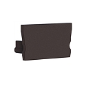 Endkappe fr Radium Aluminium U-Profil SMALL U-FLAT, Kunststoff, Schwarz