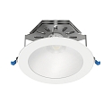 Downlight CHANGY-B TRIZONE - UGR<25 DALI2 commutable, reculer, avec optique de lentille IP54, blanche 