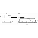 Rutec Downlight GLAN M rond, adapté aux postes de travail avec écran IP20, couvert de poudre, blanche  Rutec Downlight GLAN M rond, adapté aux postes de travail avec écran IP20, couvert de poudre, blanche