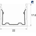 Rutec Profilo VARDAflex ECO AC, alluminio