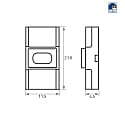 Rutec Connettore diretto VARDAFLEX 1CM - PUSH LOCK-W 2 poli, opaco, trasparente
