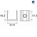 Rutec Clip di montaggio VARDAFLEX ECO AC, bianco