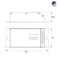 Rutec LED Steuergerät DMX Aktor Pro für VARDAflex, 960W/24V, 5x 1 Kanal, 5 Adressen, IP20, PWM 0.5-35 kHz