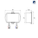 Rutec Convertisseur 350MA / 10.5-16.8W DIM courant constant