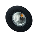 Downlight MR16 rond, rigide IP20, noir mat