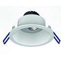 Lumire encastre TOM ROUND (EMPTY CASE FOR LED MODULE 5CM) rond, pivotant, sans monture IP20, blanc mat gradable