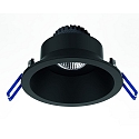 Lumire encastre TOM ROUND (EMPTY CASE FOR LED MODULE 5CM) rond, pivotant, sans monture IP20, noir mat gradable