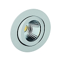 Lumire encastre TALU LED rond, pivotant IP20, blanc mat 735lm 3700-4300K