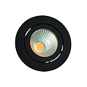 Lumire encastre TALU LED rond, pivotant IP20, noir mat gradable 694lm 2600-2800K CRI 90-100