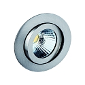 Downlight TALU Plug&Play rond, pivotant IP20, fer bross gradable