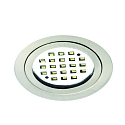 downlight LARA round IP40, brushed iron dimmable