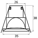 Luce da incasso IP40, Bianco dimmerabile 85lm 2900-3100K CRI 80-89