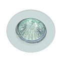 Downlight MR16 rotondo, rigido IP20, bianco opaco