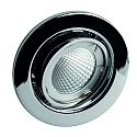 Recessed spot for MR16, swivelling, IP20, chrome