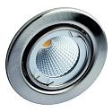 Recessed spot for MR16, swivelling, IP20, iron brushed