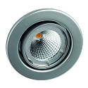 Recessed spot for MR16, swivelling, IP20, chrome matt