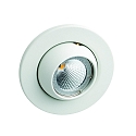 Downlight MR16 rotondo IP20, bianco opaco