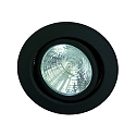 Downlight MR16 rotondo, girevole IP20, nero opaco