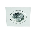 Downlight TULKA angolare, girevole IP55, verniciato a polvere, bianco opaco