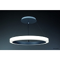 pendant luminaire AULE-740 CASAMBI CANOPY ring shape, Casambi IP20, white aluminum dimmable