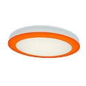 LED Wand- und Deckenleuchte ASCAR DALI, IP20,  43.5cm, 230V, CRI80, DALI dimmbar, Stahl / Acryl, 27W 3000K, orange