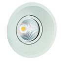 Luce da incasso CORU-80 rotondo, girevole IP20, bianco dimmerabile